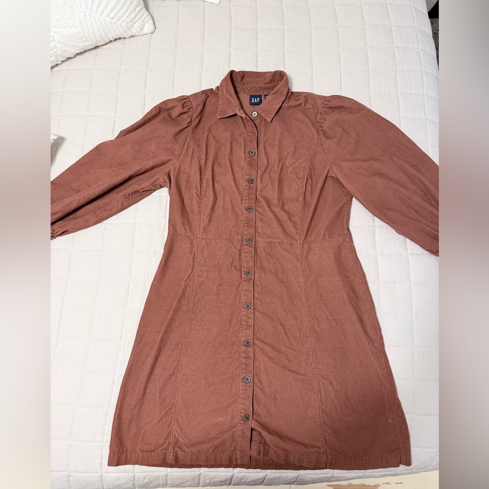 GAP Women's Long Sleeve Rust Dress